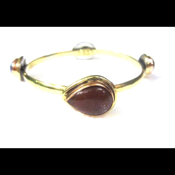 Jewelry, Semi Precious Stone Bangle, Set of 3 - Picture 2 of 5